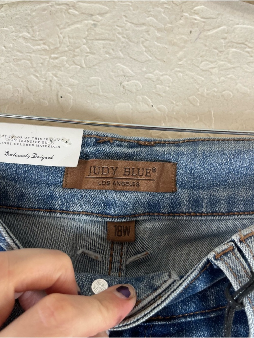 Judy Blue High Waist Double Button Wide Leg Jeans - Picture 13 of 15